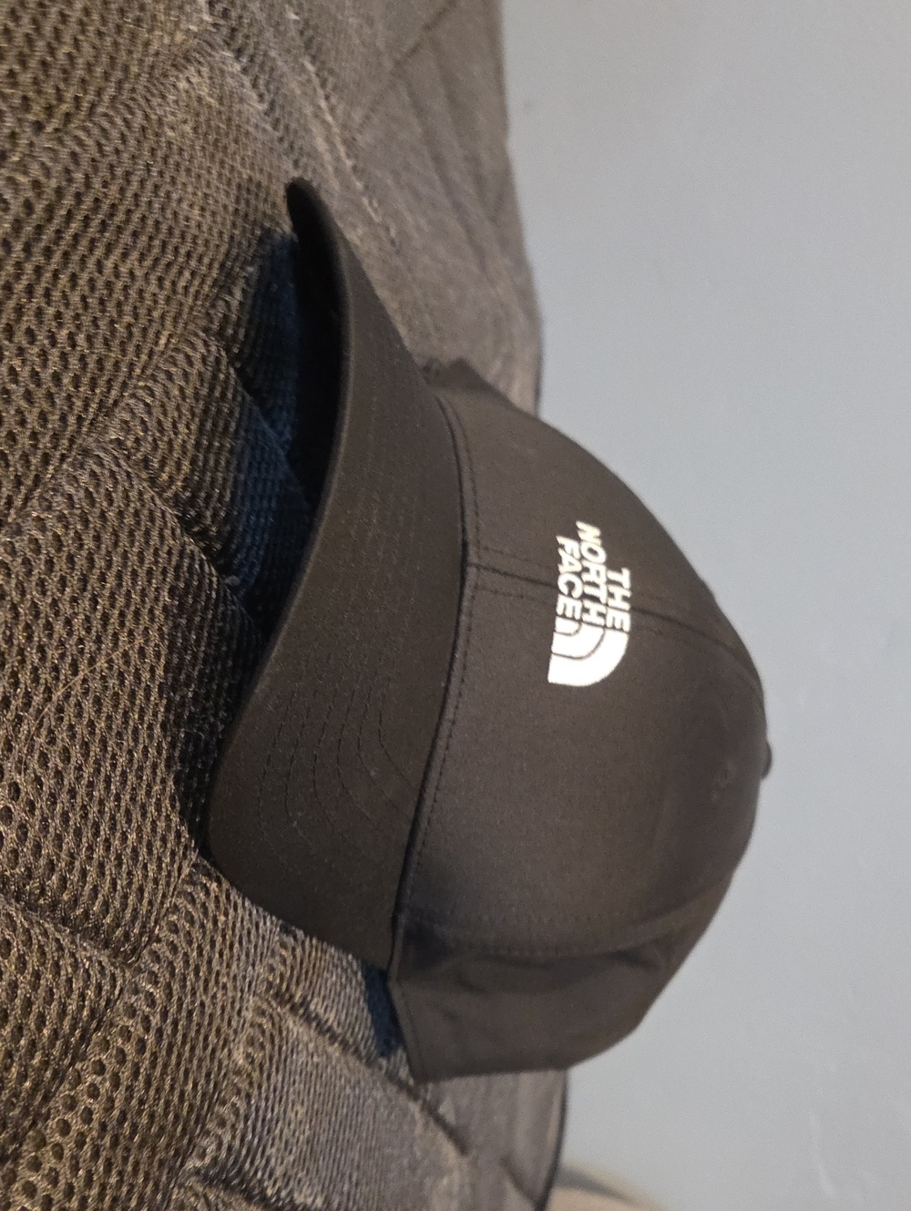 The North Face Black Baseball Cap with White Logo